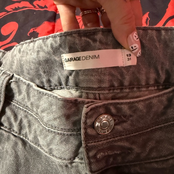 Garage Wide-Leg Flared Cargo Jeans - Picture 3 of 3